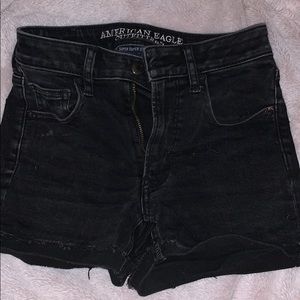 AE distressed mid-rise shorts